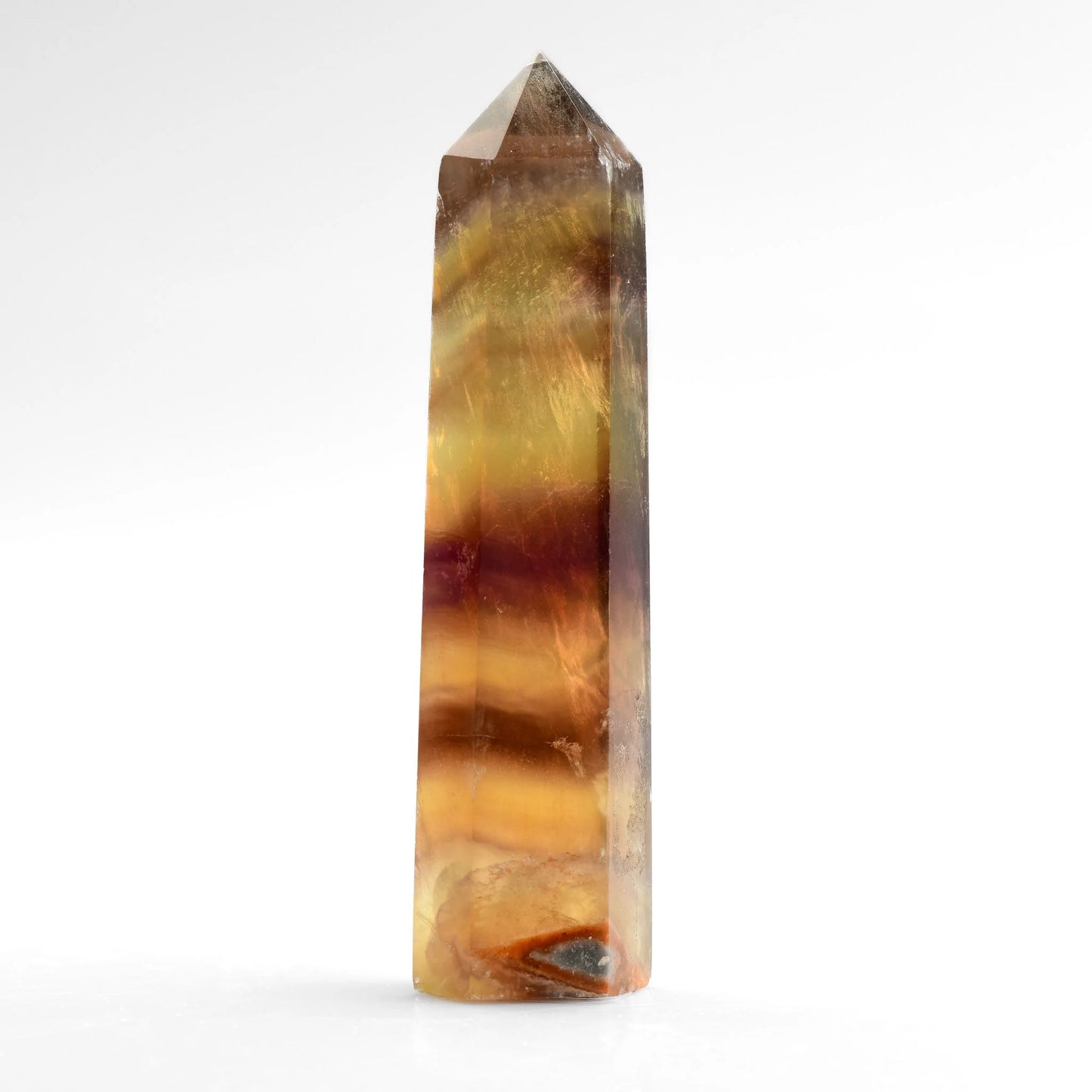 YELLOW FLUORITE CRYSTAL POINT