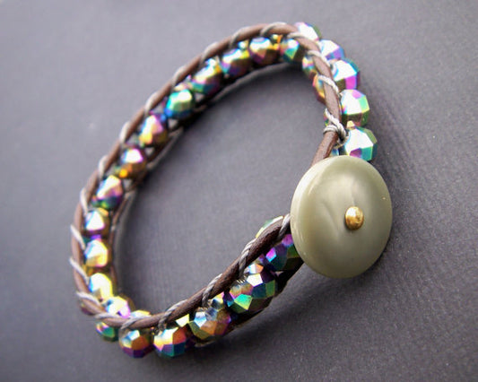 THE KARMA BRACELET -PEACOCK QUARTZ