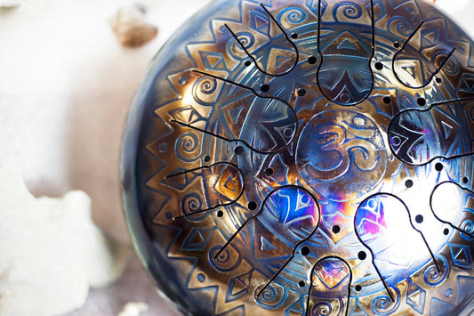 OM DOUBLE-SIDED HANDCRAFTED HANDPAN DRUM