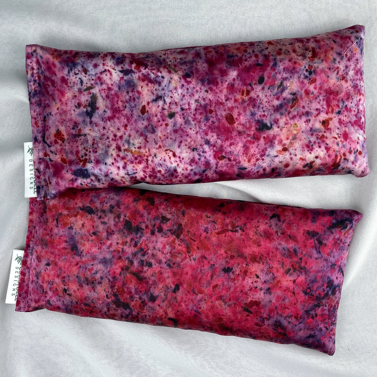Naturally Dyed Silk Eye Pillow with Organic Filling